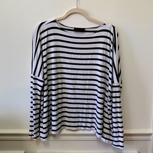 Hatch Maternity Drop Shoulder Long Sleeve T-shirt size 2